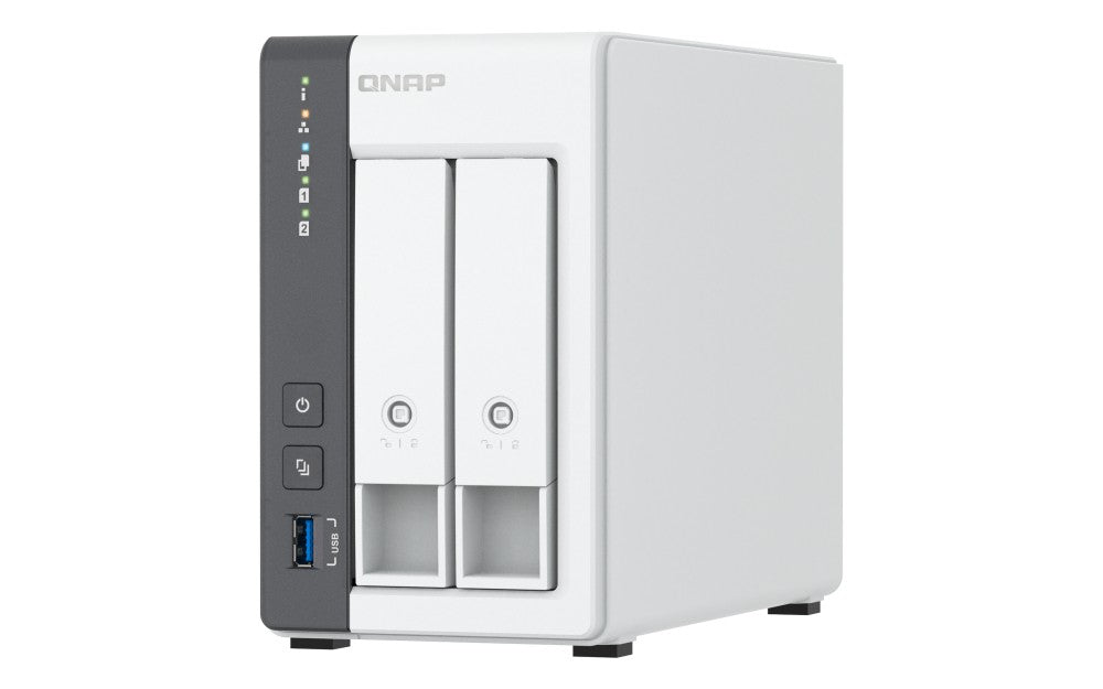 QNAP TS-216G server NAS e di archiviazione Tower Cortex-A Cortex-A55 4 GB HDD Bianco