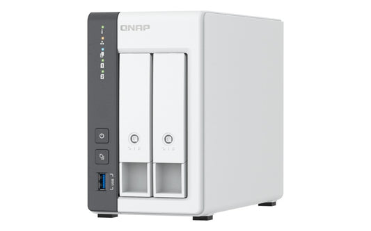 QNAP TS-216G server NAS e di archiviazione Tower Cortex-A Cortex-A55 4 GB HDD Bianco