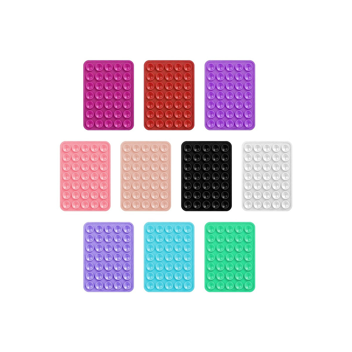 Adesivo Ventosa per Smartphone Vari Colori (1 pezzo)