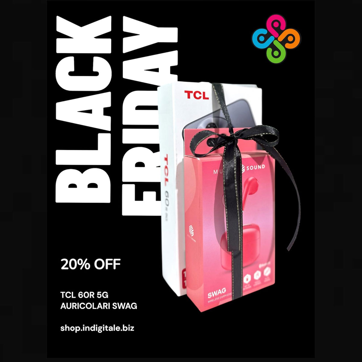 BLACKFRIDAY TCL 60R 5G + Auricolari Swag