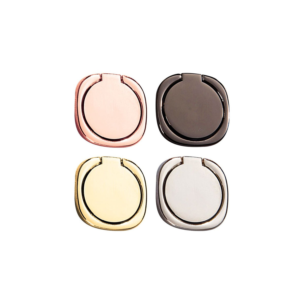 Supporto ad Anello Rimovibile Magnetico Cromato Vari Colori (1pezzo)