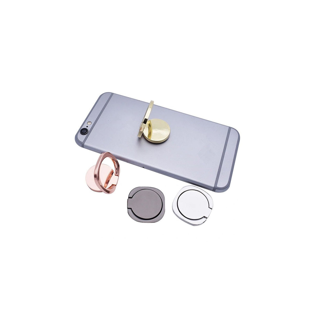 Supporto ad Anello Rimovibile Magnetico Cromato Vari Colori (1pezzo)