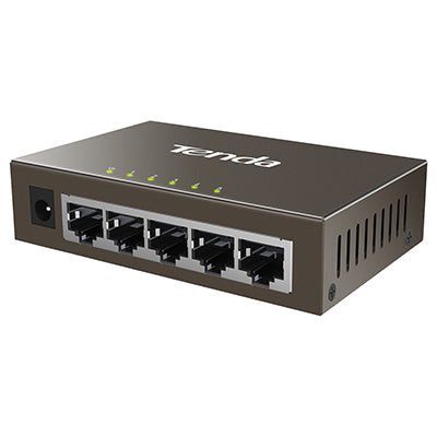 Tenda Switch 5 porte Gigabit 10/100/1000 Mbps, desktop, metal case