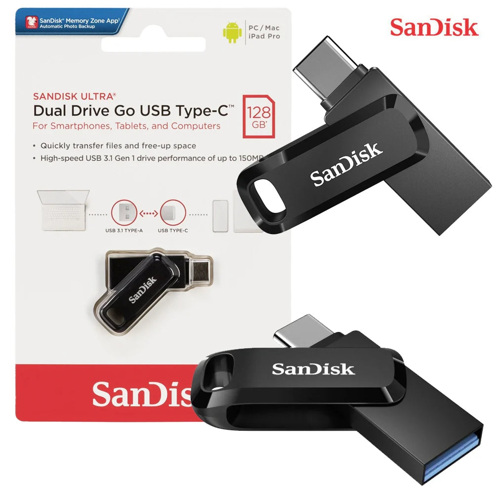 CHIAVETTA USB 3.0+TYPE-C SANDISK 128GB ULTRA DUAL GO SDDDC3-128G-G46