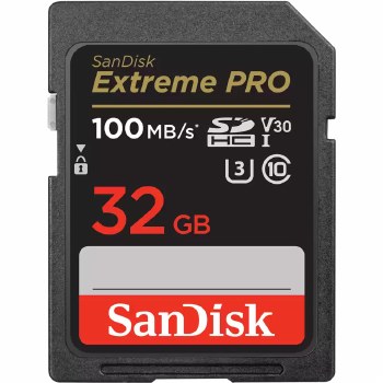 Card Sandisk SDHC 32 gb 100x Extreme Pro (u3, UHD 4K, V30,100 mb/S)