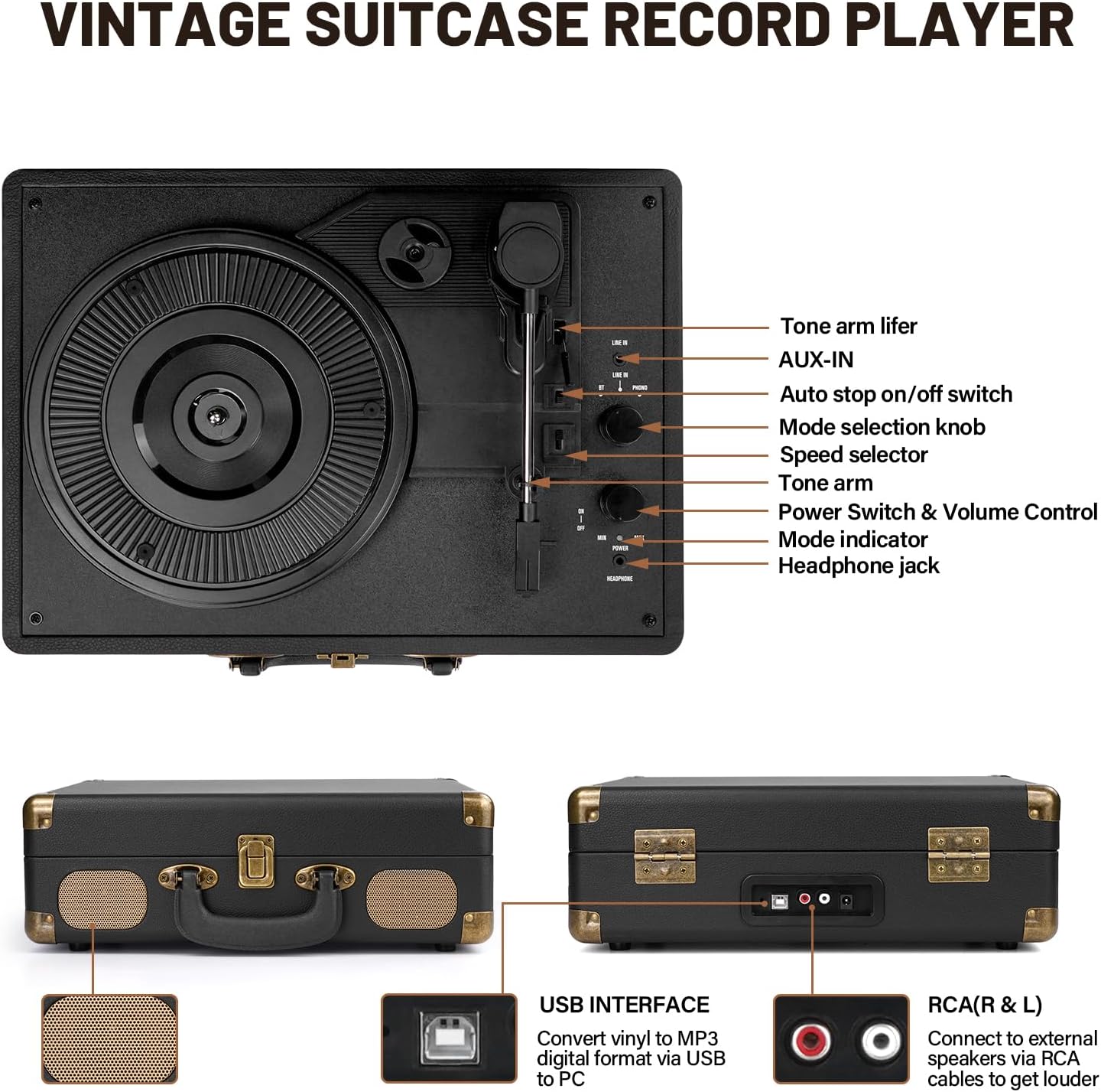 Giradischi in vinile Bluetooth