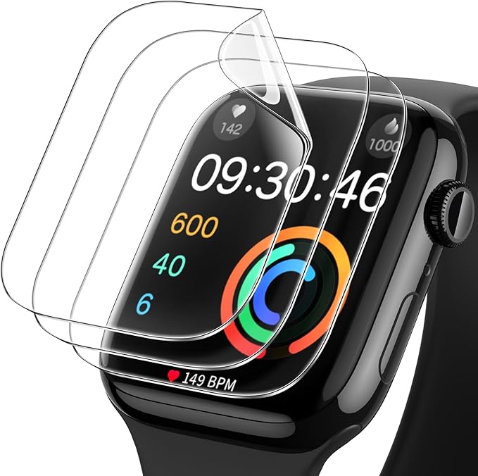 JETech Pellicola Protettiva per Apple Watch Series 10 42mm, Auto-Riparante Film TPU Flessibile, Anti-Graffio HD Chiaro, 3 Pezzi