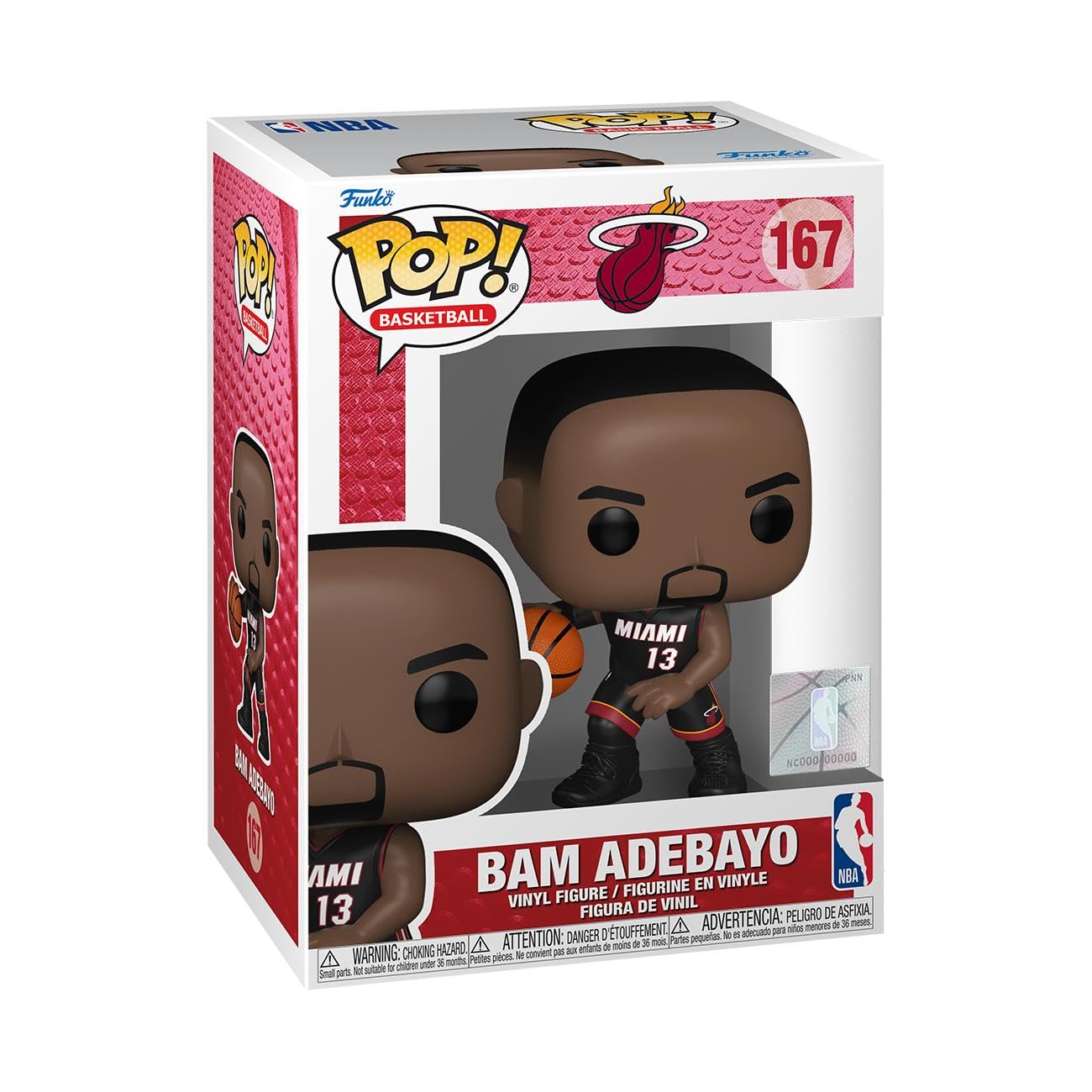 FUNKO POP BAM ADEBAYO (MIAMI HEAT) (72249) - SPORT - NBA - NUM.167
