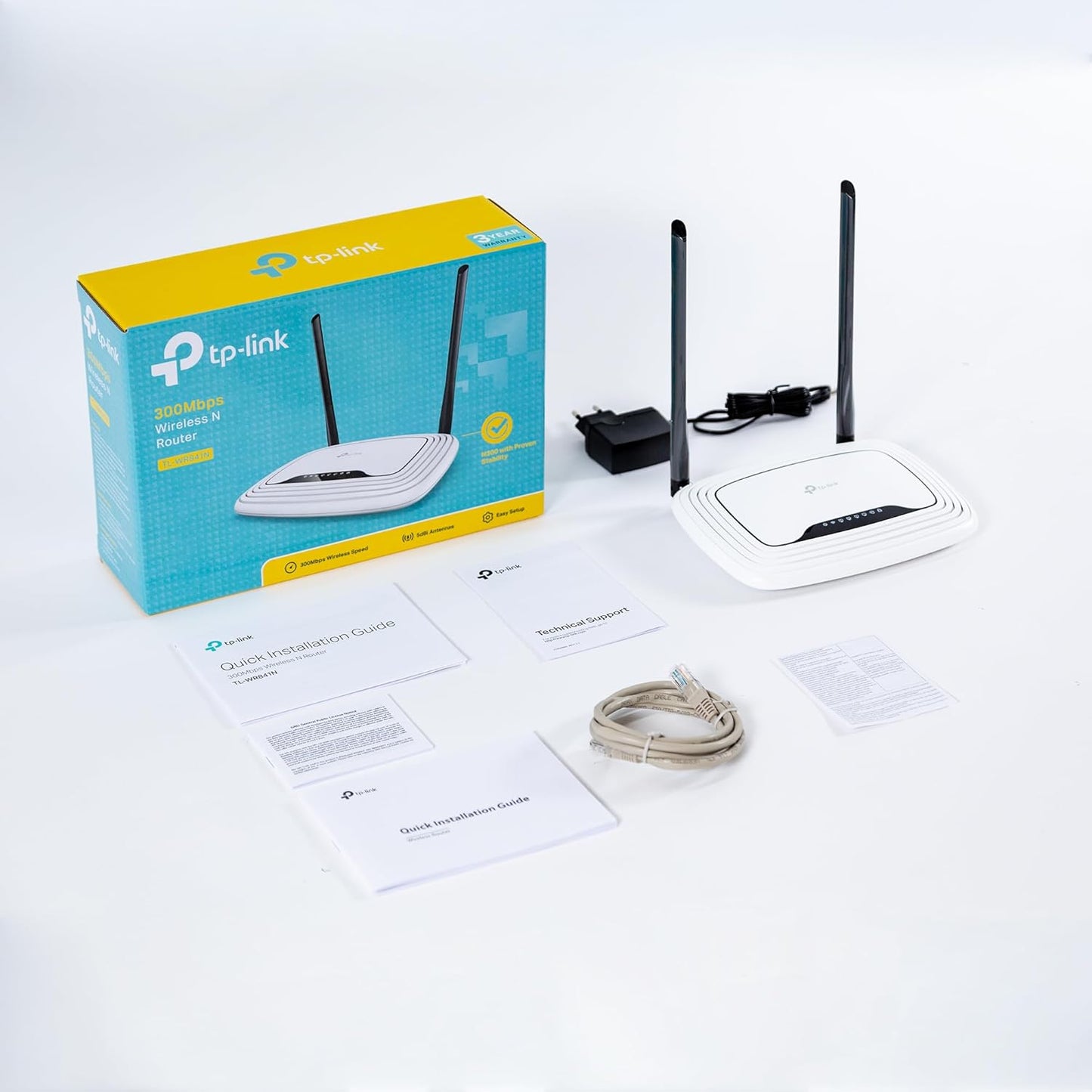 TP-Link TL-WR841N Router Wi-Fi N300Mbps, 5 Porte Fast WAN/LAN