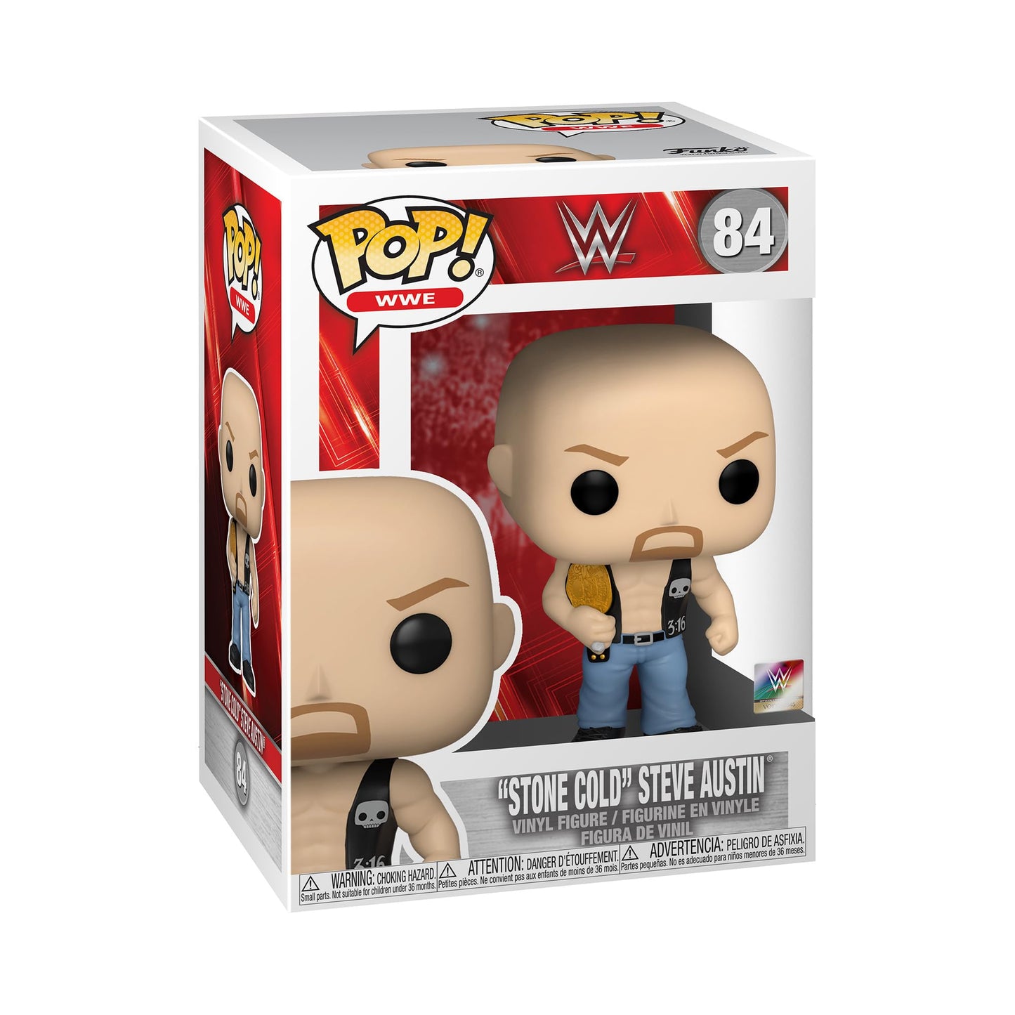 FUNKO POP WWE: SC Steve Austin w/Belt (MT)