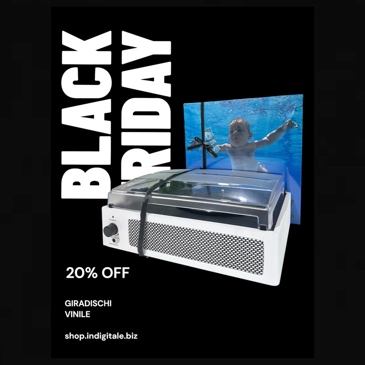 BLACKFRIDAY Giradischi + Vinile