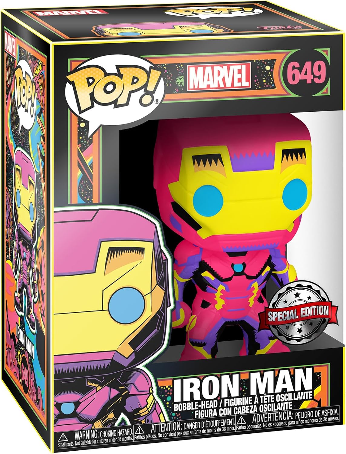 FUNKO Black Light Iron Man