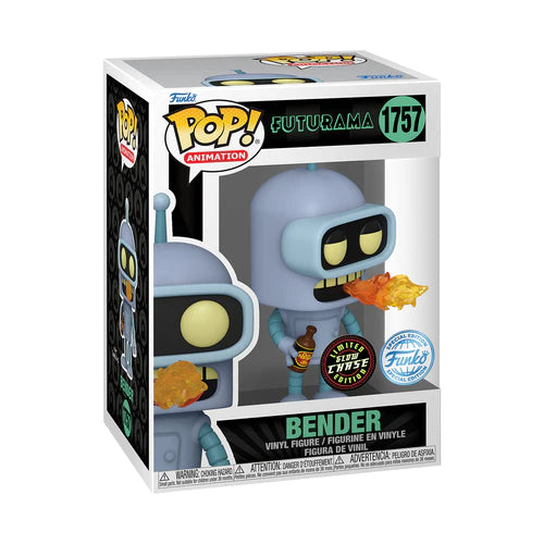 FUNKO POP! FUTURAMA: BENDER (1757) CHASE EXM G