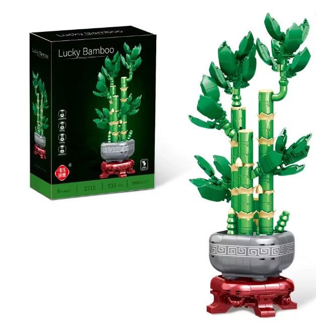 Fiori artificiali in plastica Blocchi di costruzione BONSAI