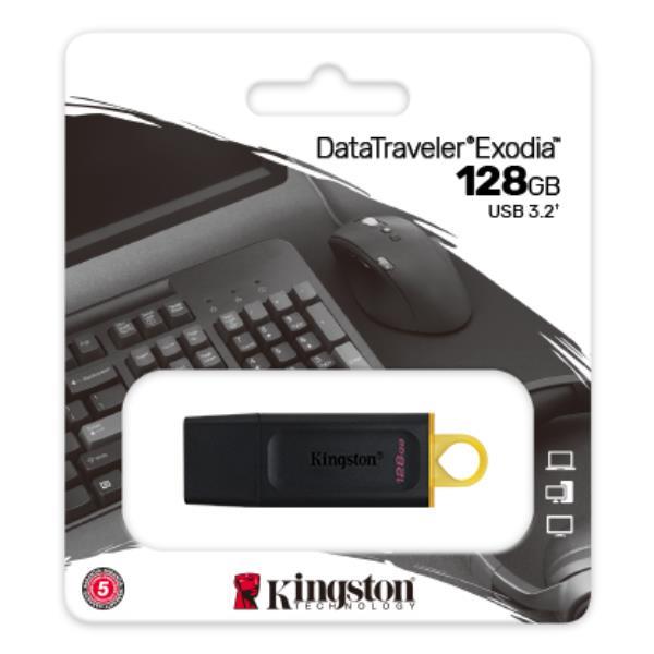 PENDRIVE USB KINGSTON DATATRAVELER EXODIA 128GB DTX/128GB