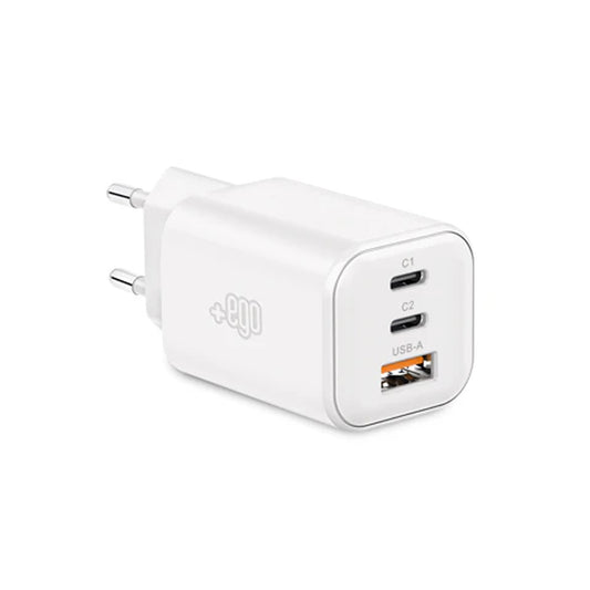 Caricatore da rete GaN multiporta uscite Usb C PD 65W - Usb C -
