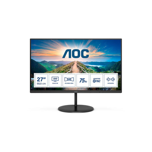 AOC V4 Q27V4EA, 68,6 cm (27"), 75Hz, 2K UHD, IPS - DP, HDMI
