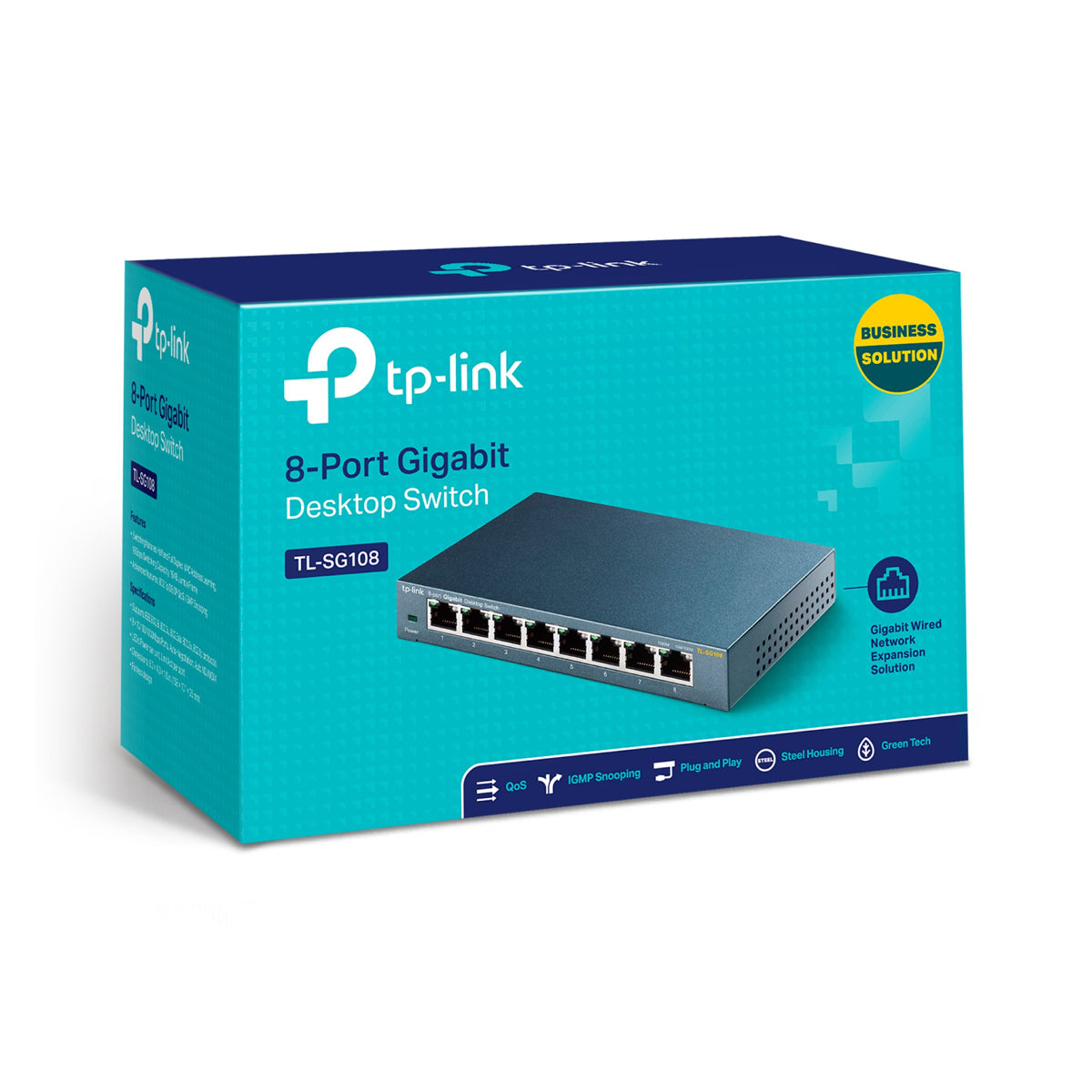 switch Tp-Link TL-SG108 - 8 Porte Gigabyte - Case Metallico