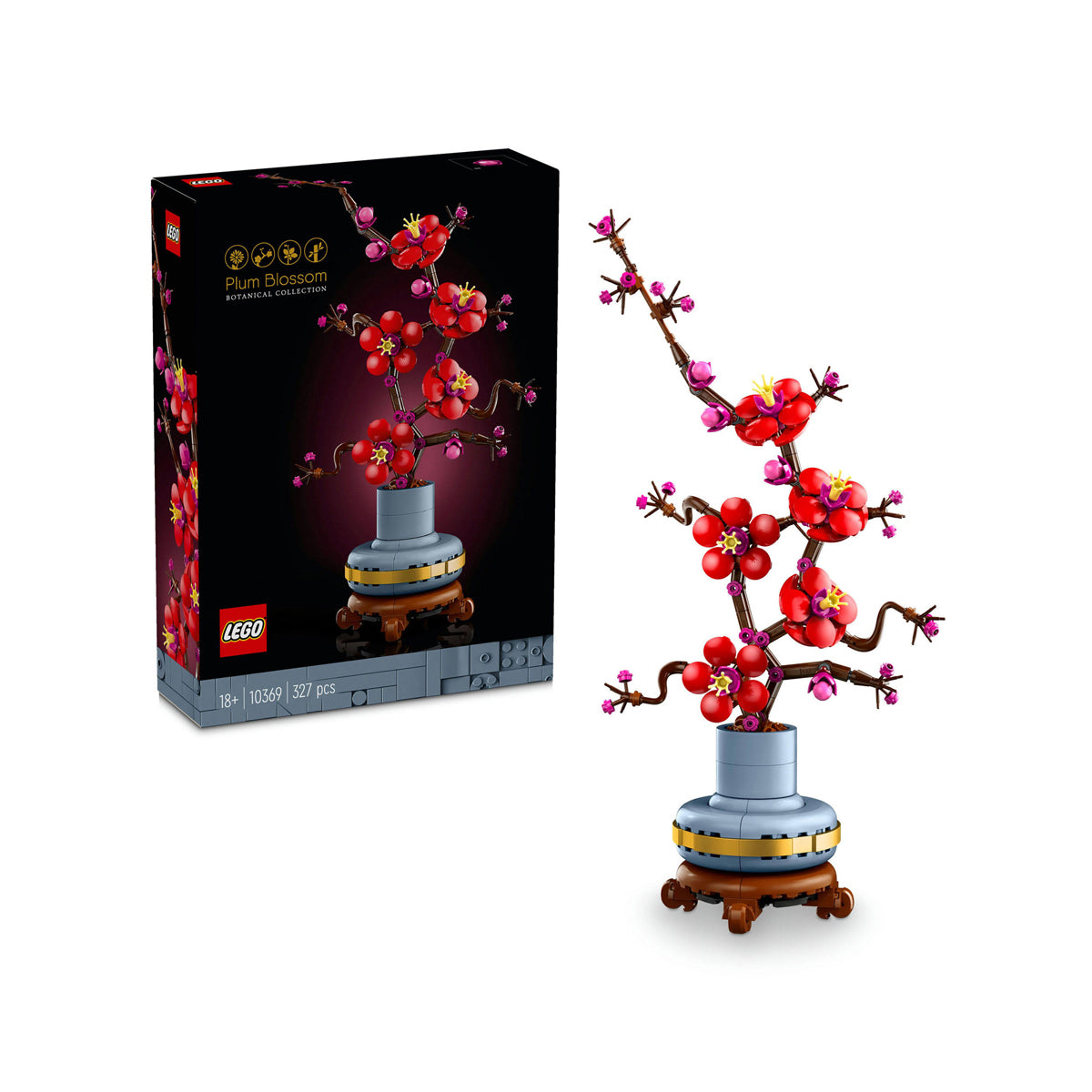 Lego Icons The Botanical Collection - Albicocco giapponese - Lego 10369 Decorazione Floreale Artificiale