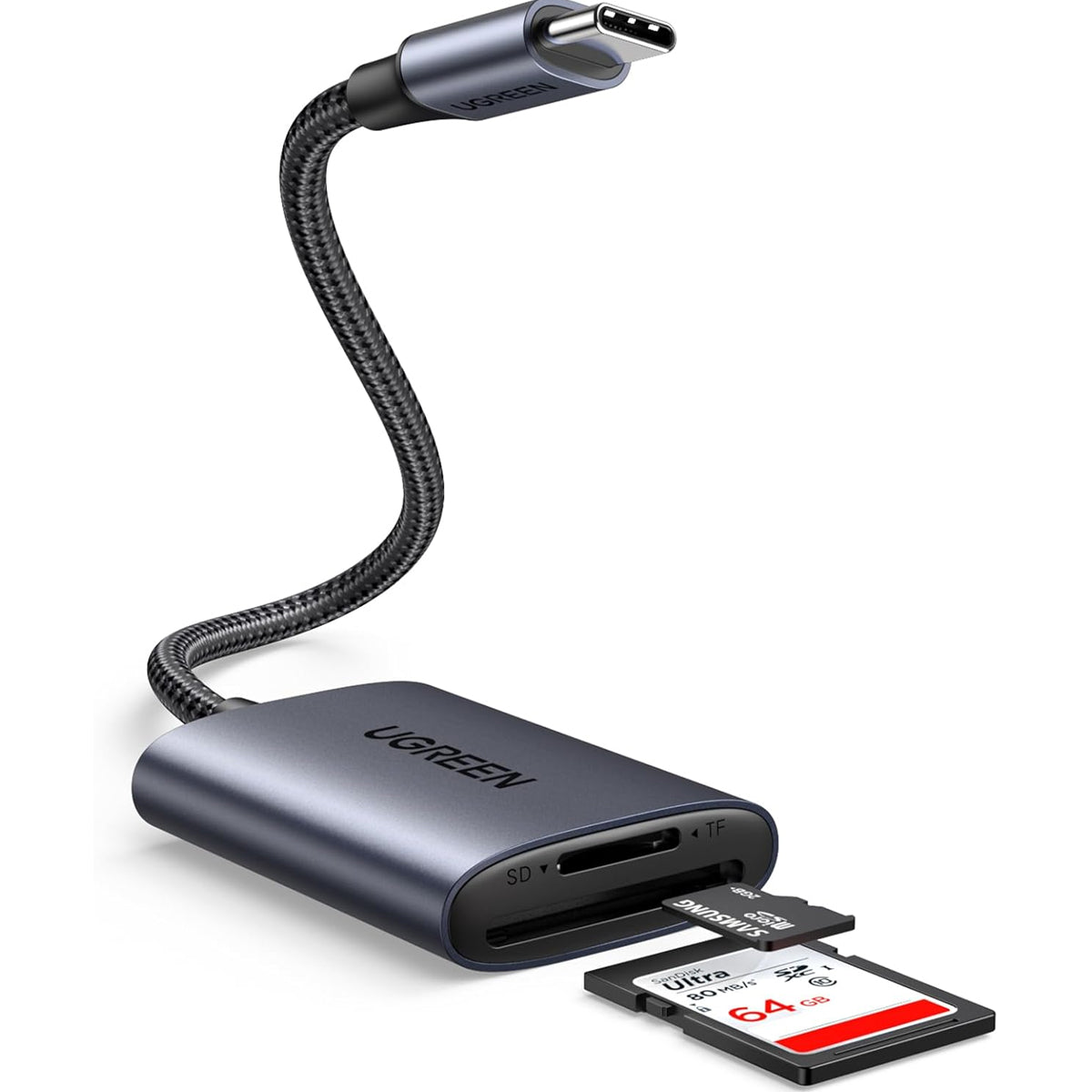 Lettore Schede USB C SD TF Adattatore Micro SD OTG Card Reader in Allumino