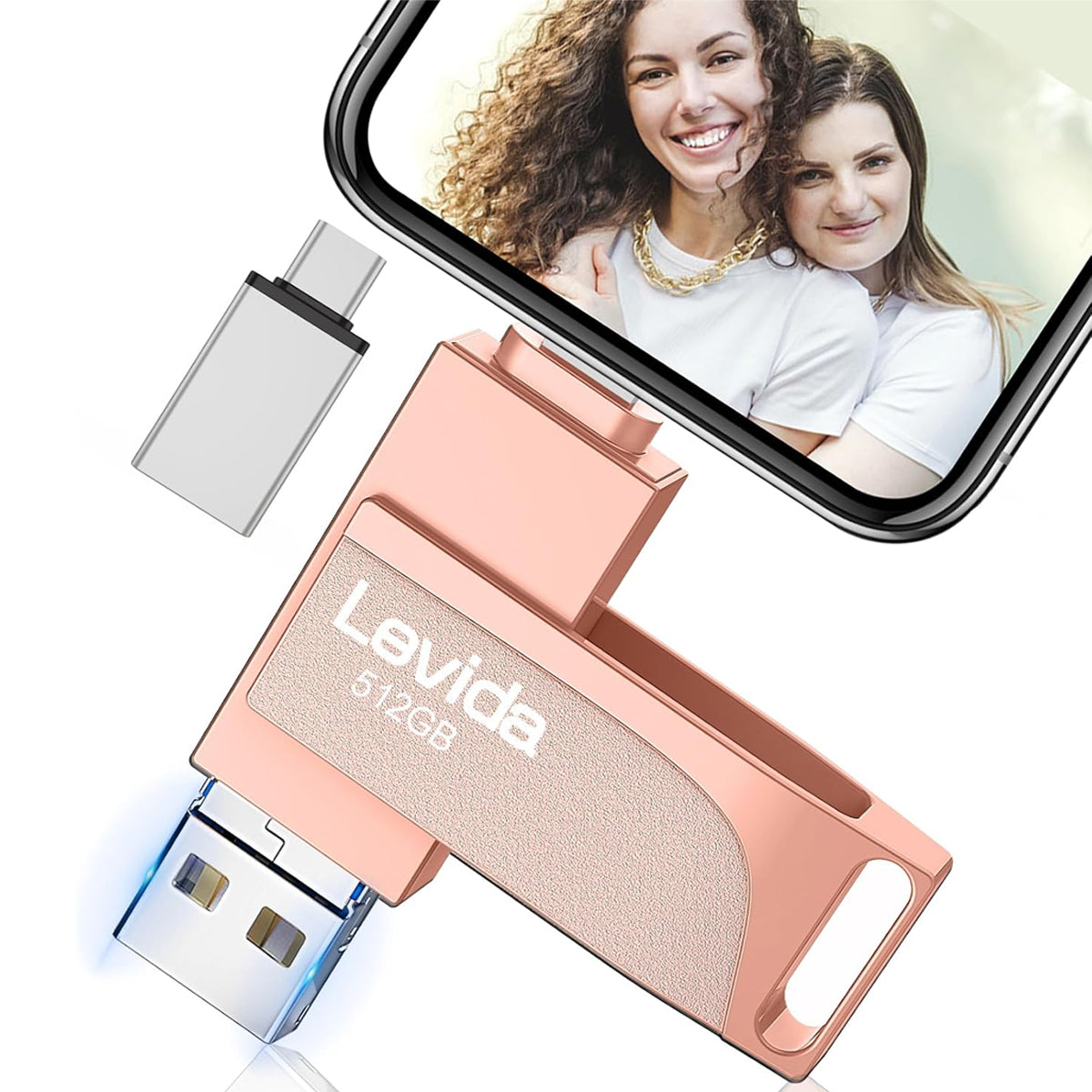 Flash Drive 64gb Dual Storage For Ios e Pc