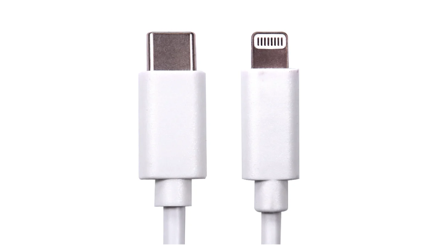 Caricabatteria 1x USB 1x USB Type-C 20W White + cavo USB C TO Lightning SIIPRO