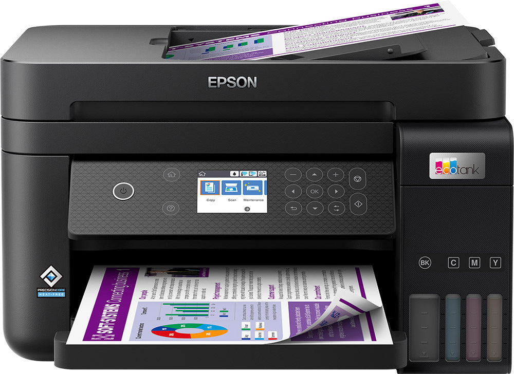 MULTIFUNZIONE EPSON EcoTank ET-3850 A4 33/20PPM 250FF DUPLEX ADF WiFi LAN USB Epson Connect Display LCD