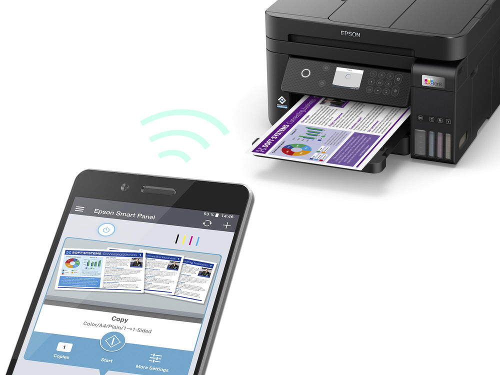 MULTIFUNZIONE EPSON EcoTank ET-3850 A4 33/20PPM 250FF DUPLEX ADF WiFi LAN USB Epson Connect Display LCD