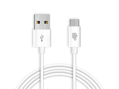 Cavo Dati e Ricarica Usb A - Micro Usb Bianco 2 mt.