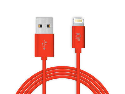 Cavo Dati e Ricarica Usb A - Lightning Rosso 1 mt. Soft Touch