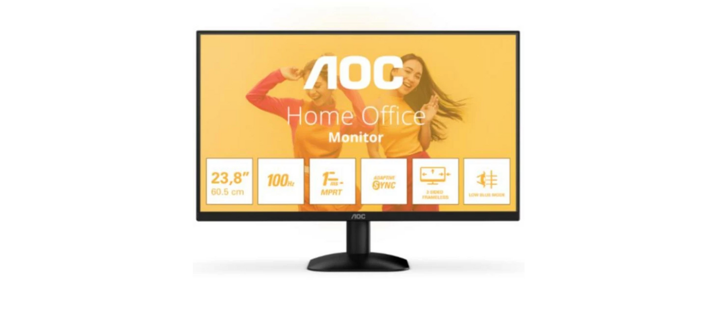 AOC, Monitor desktop, 24 monitor fhd va 100hz, 24B35HM2