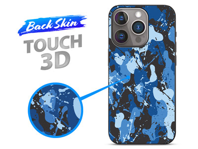 Pellicole BACKSKIN per plotter Easyfit Touch 3D Splash Militare Blu