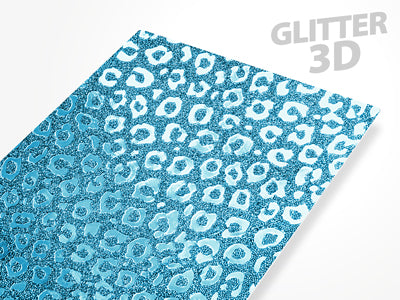 Pellicole BACKSKIN per plotter Easyfit Glitter 3D Maculato Blu