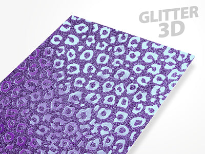 Pellicole BACKSKIN per plotter Easyfit Glitter 3D Maculato Viola