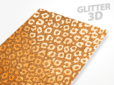 Pellicole BACKSKIN per plotter Easyfit Glitter 3D Maculato Oro-Rosa