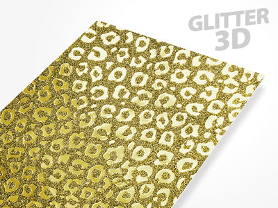 Pellicole BACKSKIN per plotter Easyfit Glitter 3D Maculato Oro