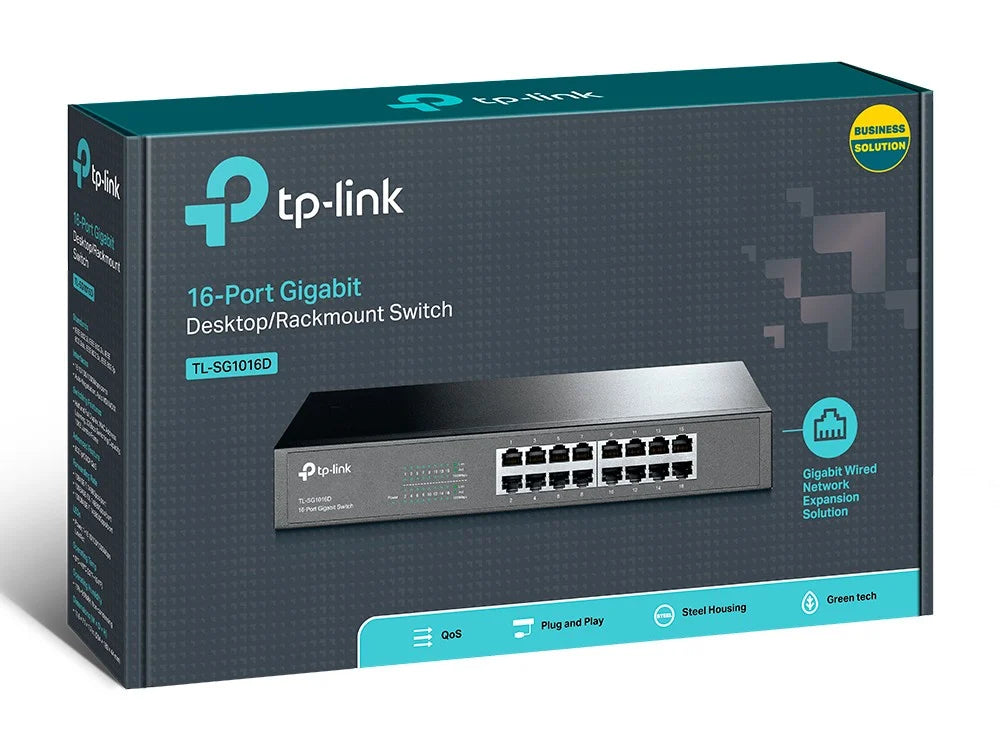 SWITCH TP-LINK 10/100/1000 MB 16 PORTE TL-SG1016D