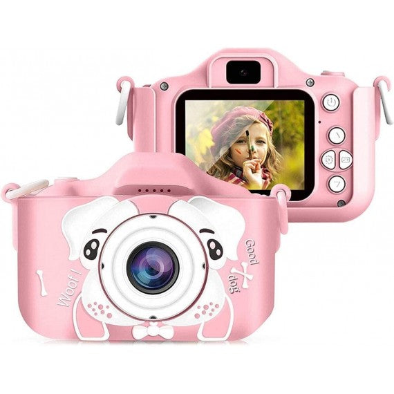 Fotocamera digitale dog X5 pink per bambini