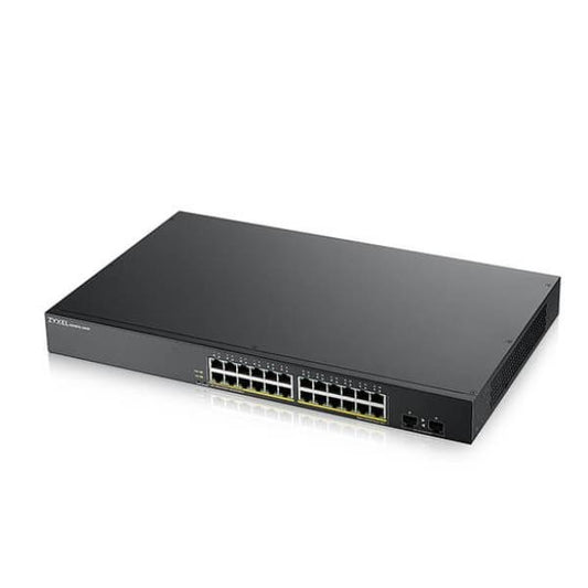 SWITCH 24P LAN GIGABIT ZYXEL GS190024HPV2-EU0101F WEB managed 24P Giga PoE+2P SFP gigabit-, RacK 19