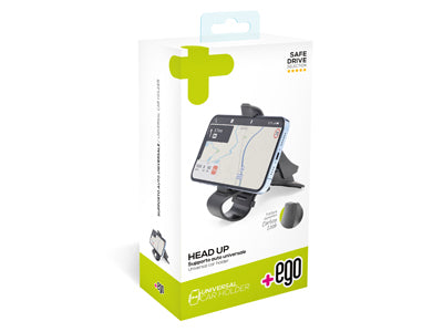 Supporto auto Universale per Cruscotto apertura max. 100mm Nero