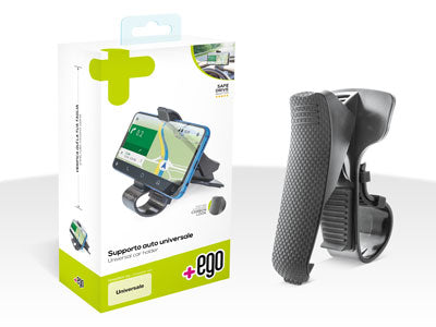 Supporto auto Universale per Cruscotto apertura max. 100mm Nero