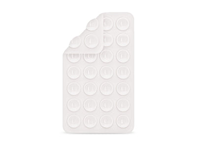 Supporto a Ventosa in Silicone per Smartphone Bianco