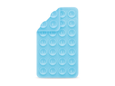 Supporto a Ventosa in Silicone per Smartphone Azzurro
