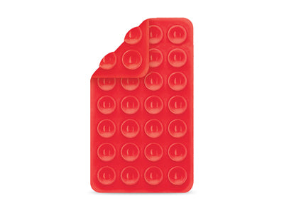 Supporto a Ventosa in Silicone per Smartphone Rosso