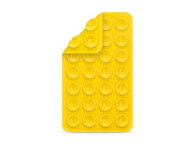 Supporto a Ventosa in Silicone per Smartphone Giallo