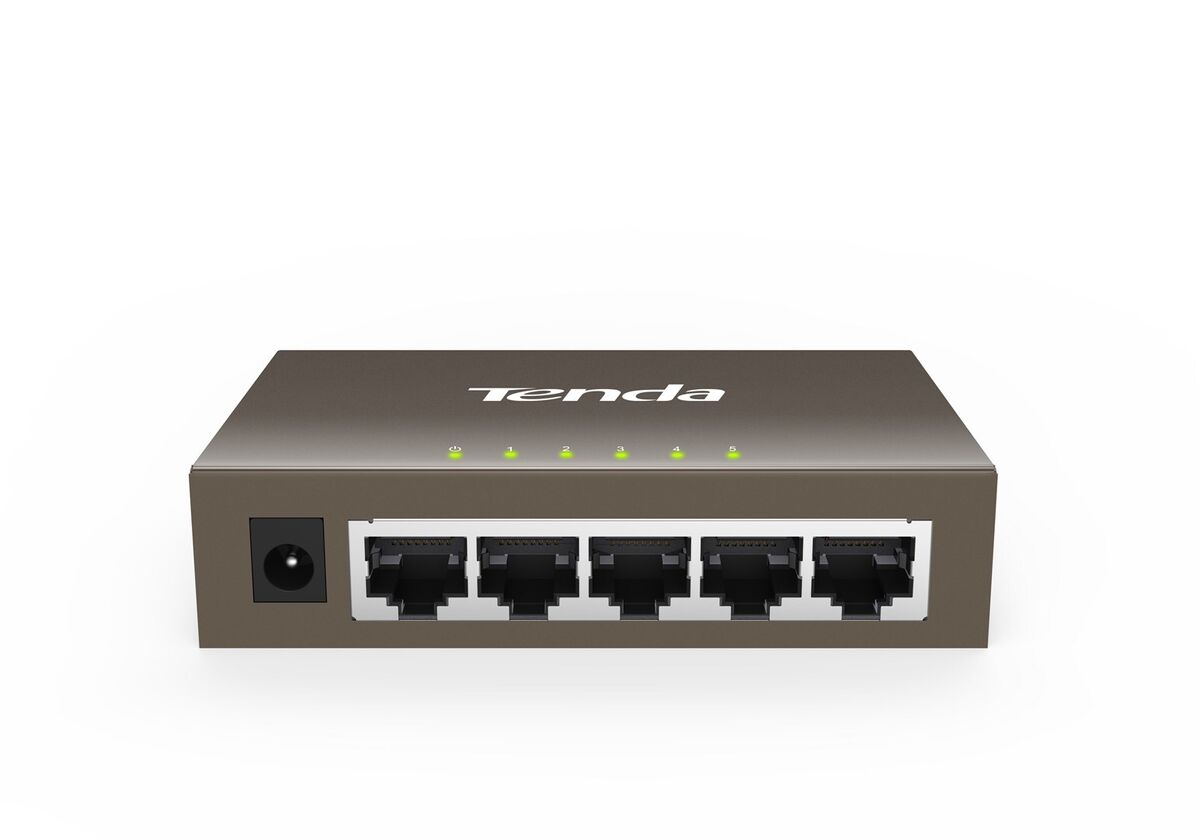 Tenda Switch 5 porte Gigabit 10/100/1000 Mbps, desktop, metal case