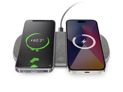 Caricatore Wireless Steel Dual