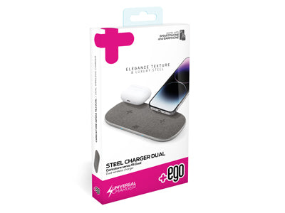 Caricatore Wireless Steel Dual