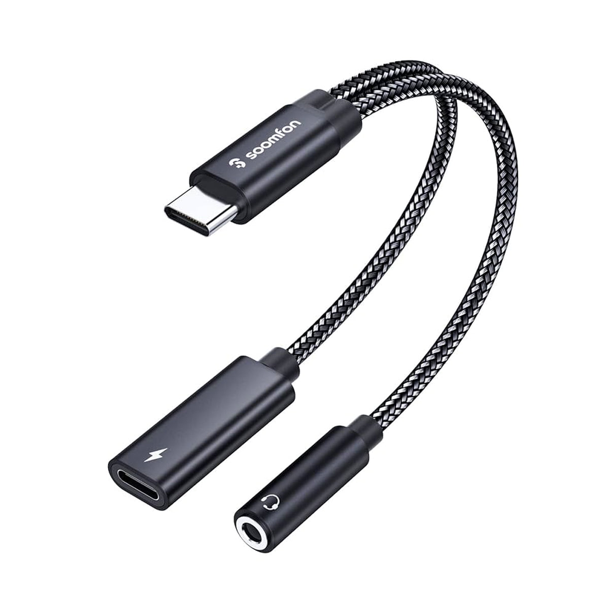 Adattatore USB C a Jack da 3,5 mm per Cuffie, Cavo Audio Hi Fi con Porta di Ricarica Tipo C