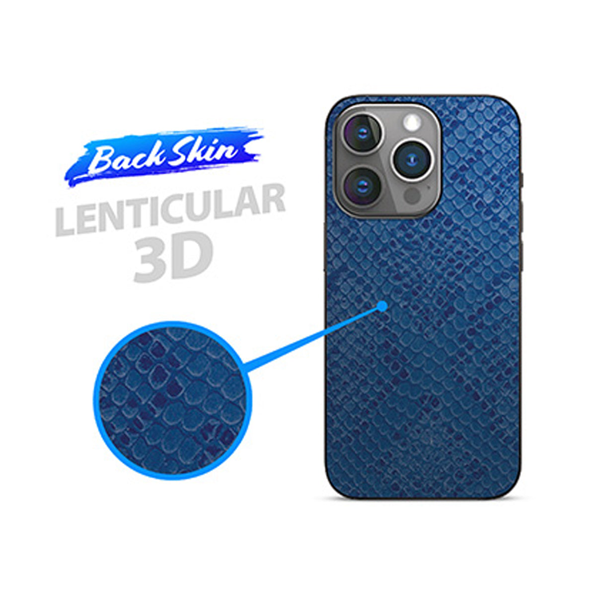 Pellicole BACKSKIN per plotter Easyfit Snake Blu